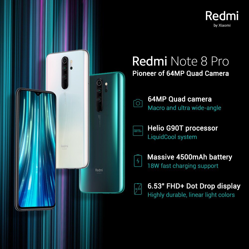 Bubble_minakie's tweet photo. The Redmi Note 8 pro isn’t a phone that you should pass on, the camera quality is superb with 64MP and the front camera is clear and sharp as day. Your pictures will be amazing.
#BuyRedmiNote8Pro64Mp https://t.co/xWStFCPV7i