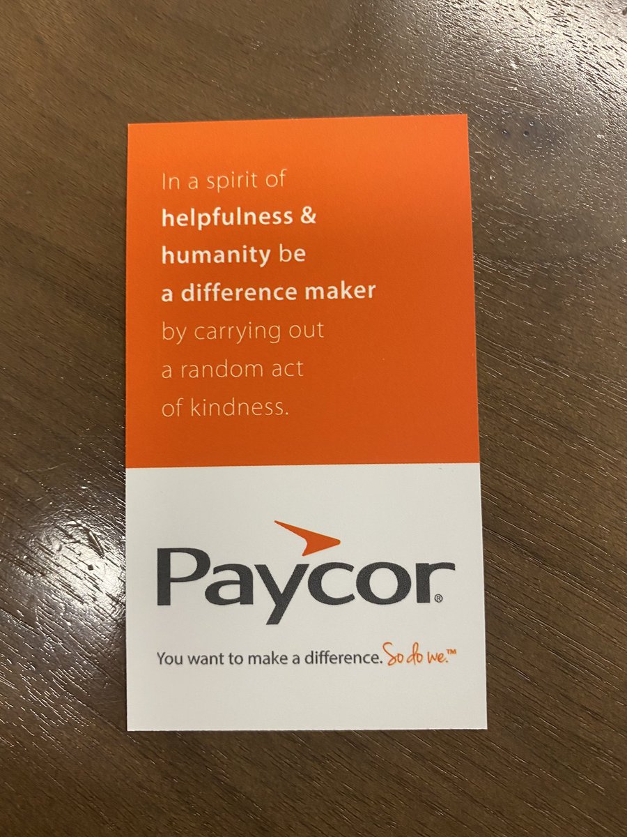 klcrone's tweet photo. Walked across the @PaycorInc parking lot to @ChristHospital physicians group to drop off #Panera gift cards for the receptionist and the next two patients. Surprise and delight! #paycoritforward https://t.co/Ryx7TRDECF