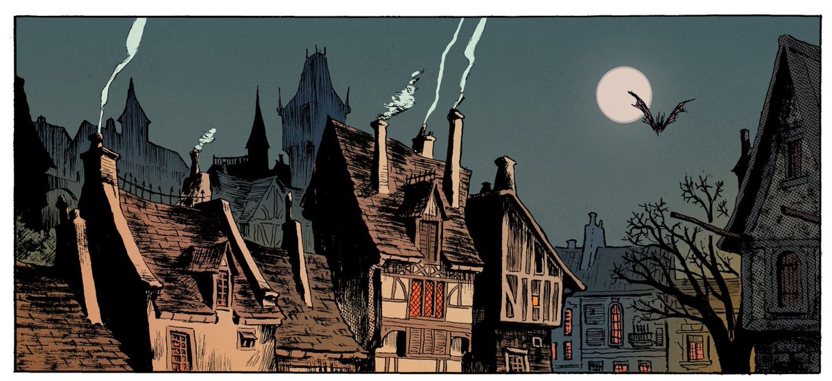 "Hématite", par les formidables @vmaderna & @fpiatti, une série à paraître @EditionsDargaud - une page (exceptionnellement muette) pour commencer !