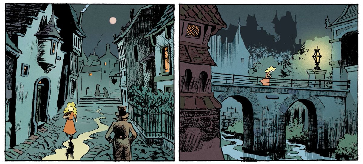 "Hématite", par les formidables @vmaderna & @fpiatti, une série à paraître @EditionsDargaud - une page (exceptionnellement muette) pour commencer !