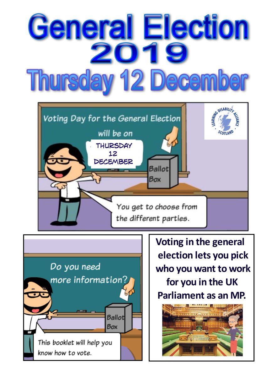 LDAScotland's tweet photo. For all who need it the @LDAScotland voting booklet for the General Election made for and by people with learning disabilities is available on the LDAS website: https://t.co/sYDzhVPAMP 
#LDASAccessiblePolitics #AccessiblePolitics #GeneralElection19 https://t.co/yPQU1fpNPS