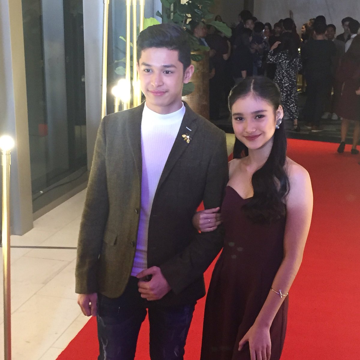 Push_Alerts's tweet photo. Aljon and Karina excited to be part of this year's ABS-CBN Christmas Trade Party. https://t.co/ai1Iwimckl