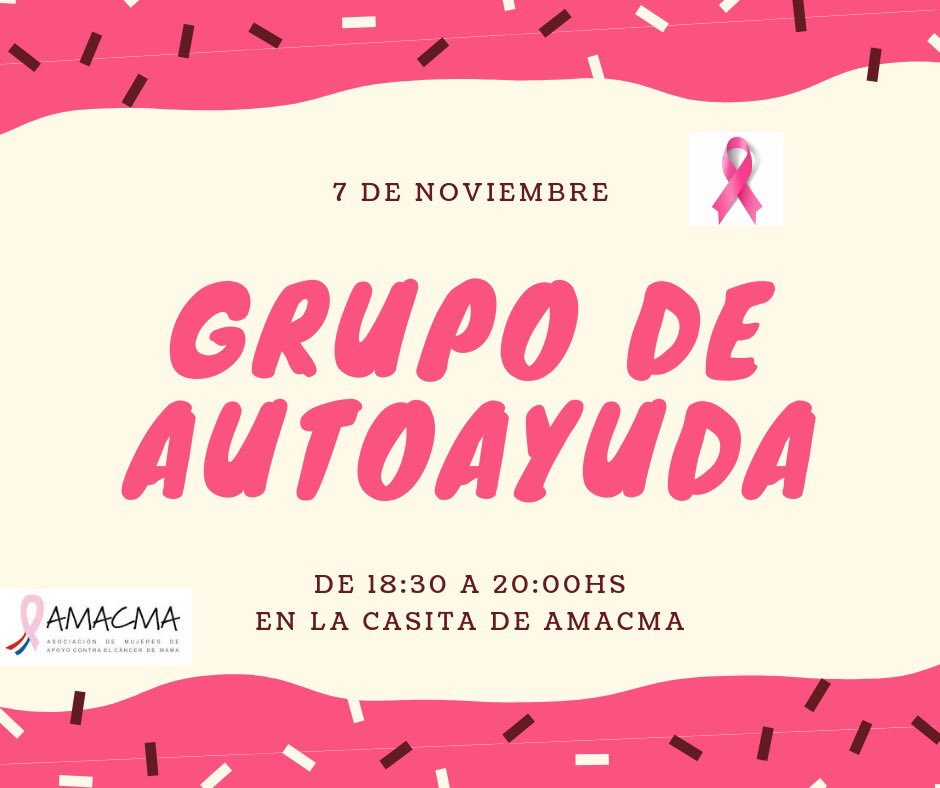 amacmapy's tweet photo. ¿QUÉ SE VIENE EL PRÓXIMO JUEVES?
🎀
¿QUÉ ES AQUELLO QUE PASA SÍ O SÍ UNA VEZ AL MES?
🎀

💘 Si respondiste la Reunión del Grupo de Autoayuda, ESTÁS EN LO CORRECTO 💘

¡Están todas invitadas!

Dirección: Dr Bernardino Caballero 1400 esq Austria, Barrio Herrera Asunción. https://t.co/M6Rp5RqWy1