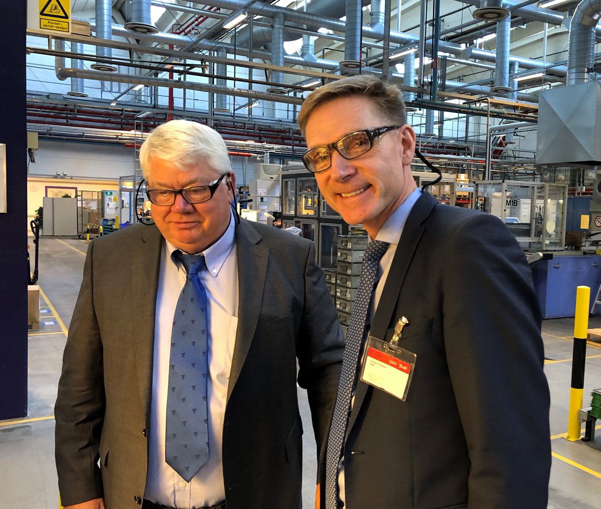 Today our chairman Jørgen Mads Clausen hosted a visit by <a href="/KristianThulsen/">Dansk  Folkeparti</a>, the political leader of Dansk Folkeparti, at our Head Quarters in Nordborg.