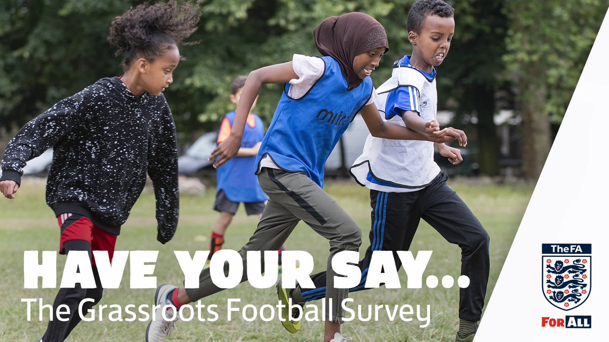 Your views count! Take part in the grassroots football survey and you could win one of several great prizes...

bit.ly/2Pz47ED