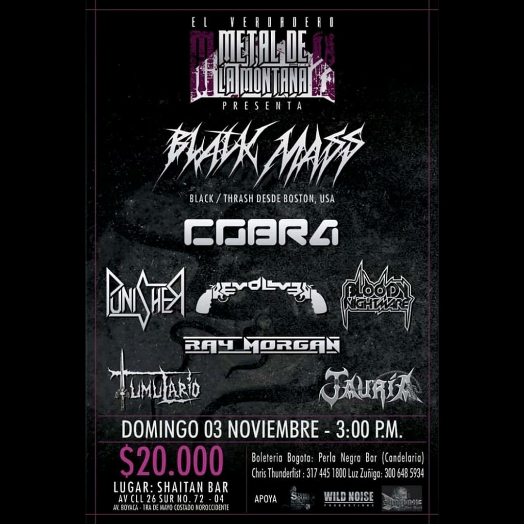 Los esperamos este domingo 3 de noviembre en Shaitan Bar en Bogotá! El evento no se cancela, sólo hubo cambio de lugar.