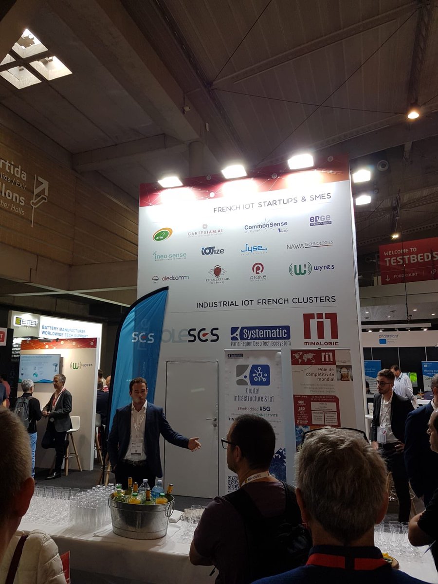 PradellePierre's tweet image. What a great event #IOTSWC19 with cluster’s partners #systematic #minalogic and our SME’s Cartesiam, Edge technologies, Ineo-sense and Nawa technologies