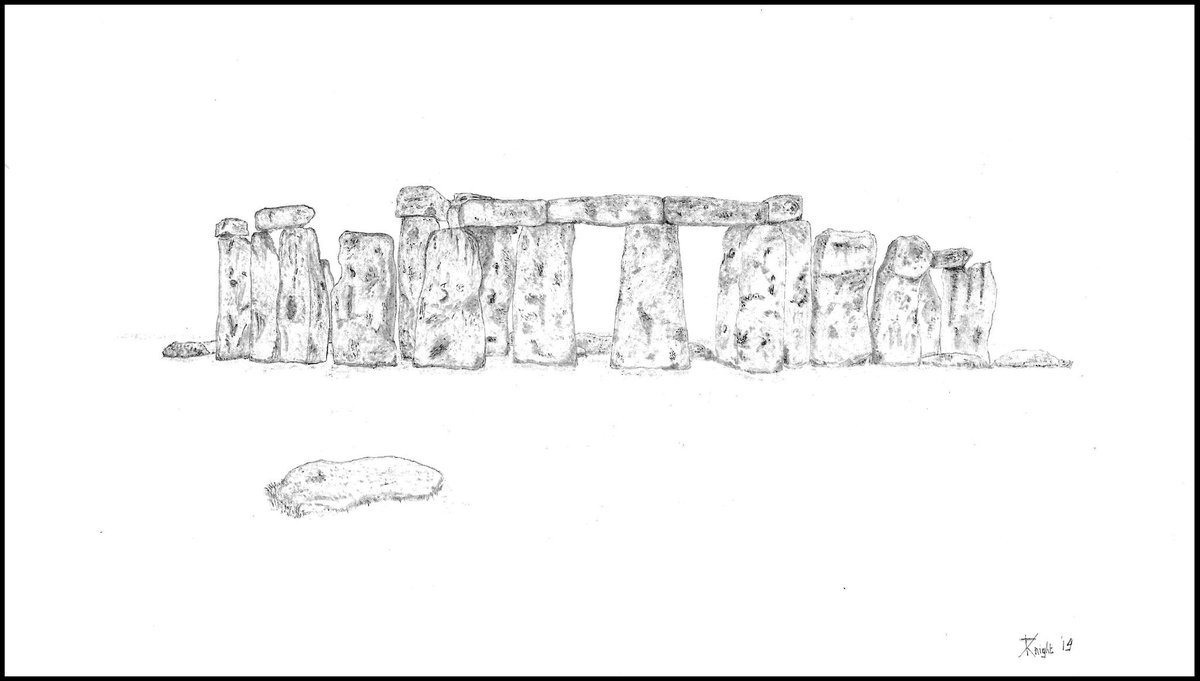 DavidKnightImag's tweet photo. Stonehenge, #salisburyplain #wiltshire #england #pencildrawing #historic #stonehenge https://t.co/exctIMcuOS