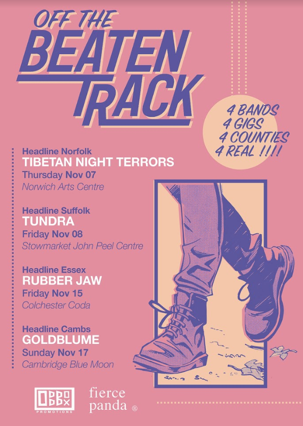 goldblumeband's tweet photo. Can't wait for the @offthebeatentr4 Tour with @TUNDRA__BAND, @itsRubberJaw and @TibetanNightBoo ! 💛

Thursday 7th Nov - @NorwichArtCentr 
Friday 8th Nov - @JohnPeelCentre (Stowmarket)
Friday 15th Nov - Coda Colchester
Sunday 17th Nov - @cambbluemoon 

🌻☀️ https://t.co/xYGqjtJExQ