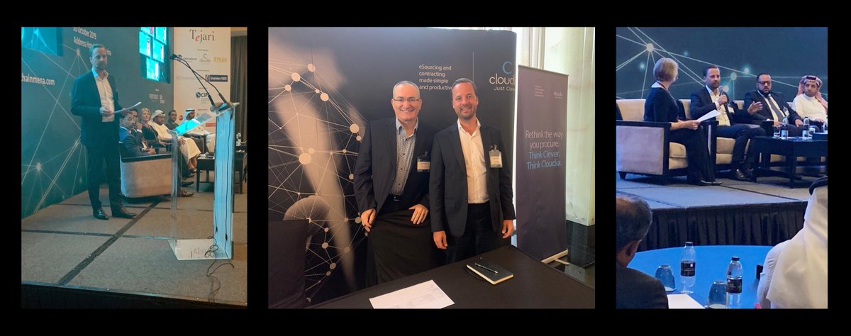 CloudiaLtd's tweet photo. Thanks for a wonderful and stimulating Procurement &amp; Supply Chain summit 2019! Besides many insightful discussions Cloudia's Joonas Jantunen moderated a panel discussion about change management for technology adoption and digital transformation.
#Procurement #SupplyChain https://t.co/ZvK51ODA3F