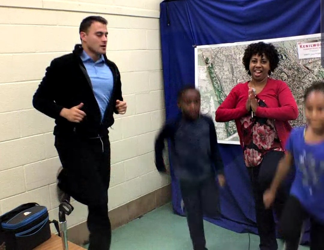 Our morning announcements have gone digital! This morning was our first WKES padcast, which featured Mr. Lio and Mrs. Clark leading the morning exercises! Kudos to the WKES team! #kescougars 😃