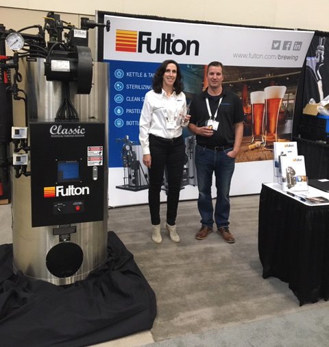 FultonBoiler's tweet photo. We're ready for Day 2 of the Ontario Craft Brewers Conference in #NiagaraFalls, ON! Come see us at booth # 1200 and learn how #Fulton's line of #boilers can take your #brewery to the next level! @OntCraftBrewers #OCBC19 #craftbrewers #beer #Canada #clean #reliable #steam https://t.co/uVOzBceSo5