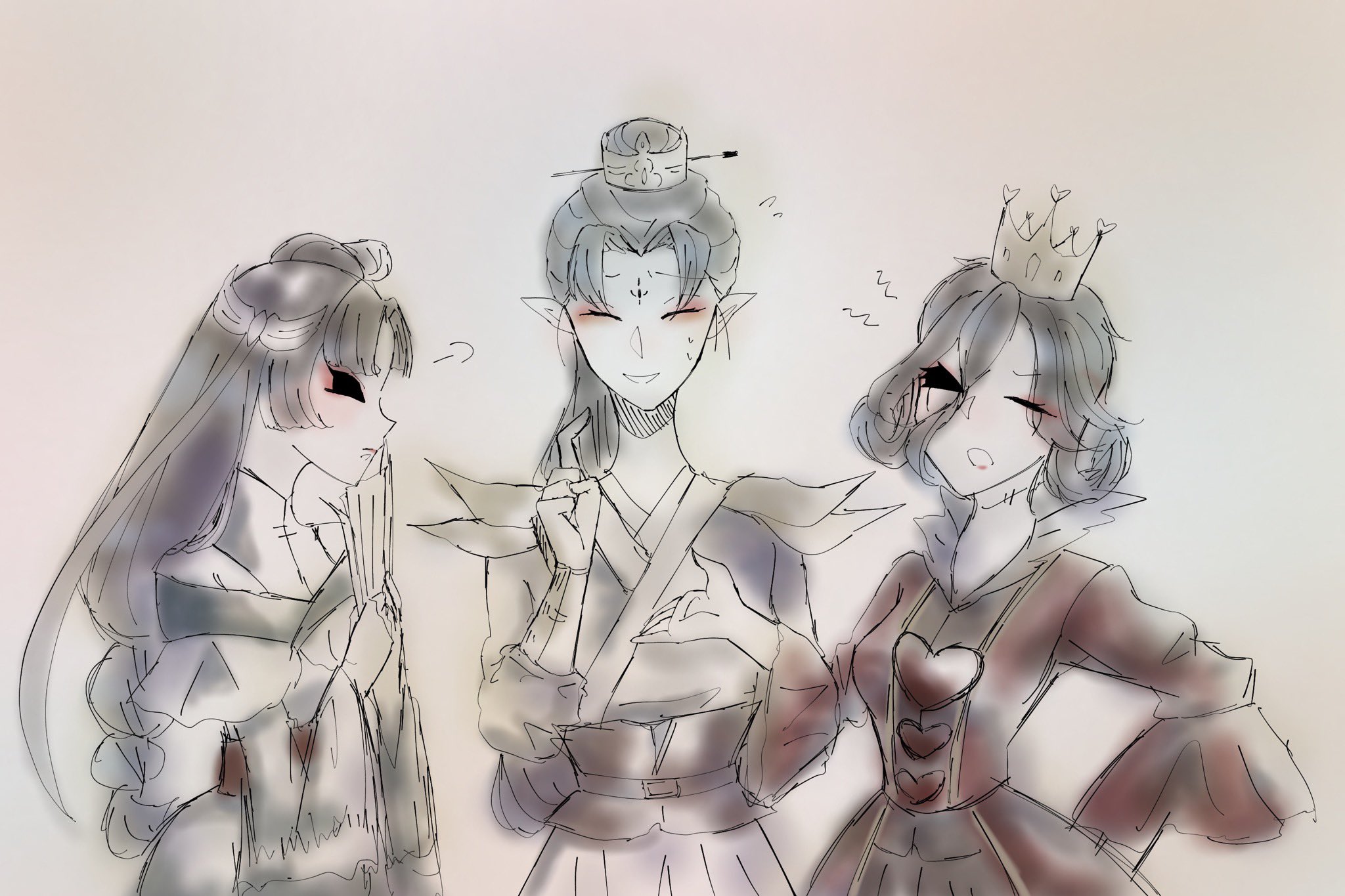 フィーレイン Identityvイラスト 第五人格イラスト 芸者 美智子 丹頂鶴 白黒無常 白無常 謝必安 東風遙 血 の女王 マリー ハートの女王 私の荘園ハンター達 この3人がだいすこ 無常さぁぁああぁあん T Co Lqtuuo2flc Twitter