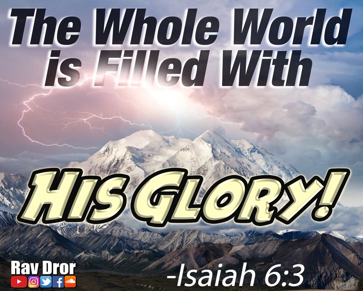 The whole world is filled with His glory.  There is no place devoid of His presence.  #Bible #biblequotes #bibleverse #prophet #prophecy #bibleverses #theprophetisaiah