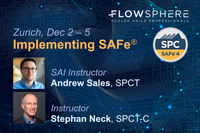 Join us for a 4-day Implementing #SAFe course in Zurich/Switzerland packed with challenges/information for a Lean-Agile Entreprise #Transformation and become a SAFe Program Consultant (#SPC).
Register here: flowsphere.ch/de_DE/event/im…
#ScaledAgile #Lean #Agile <a href="/flow_sphere/">FlowSphere</a>