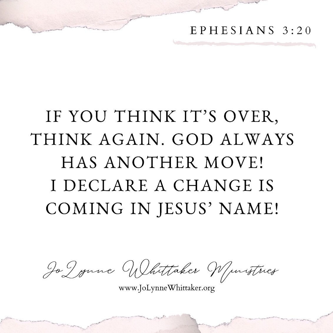 DrJoLynneW's tweet image. If you think it’s over, think again. God always has another move! I declare a change is coming in Jesus’ name! Something you’ve been battling is about to turn around! Something that’s been blocked coming forth! It’s not over, God is about to MOVE on your behalf!
#HeIsAble