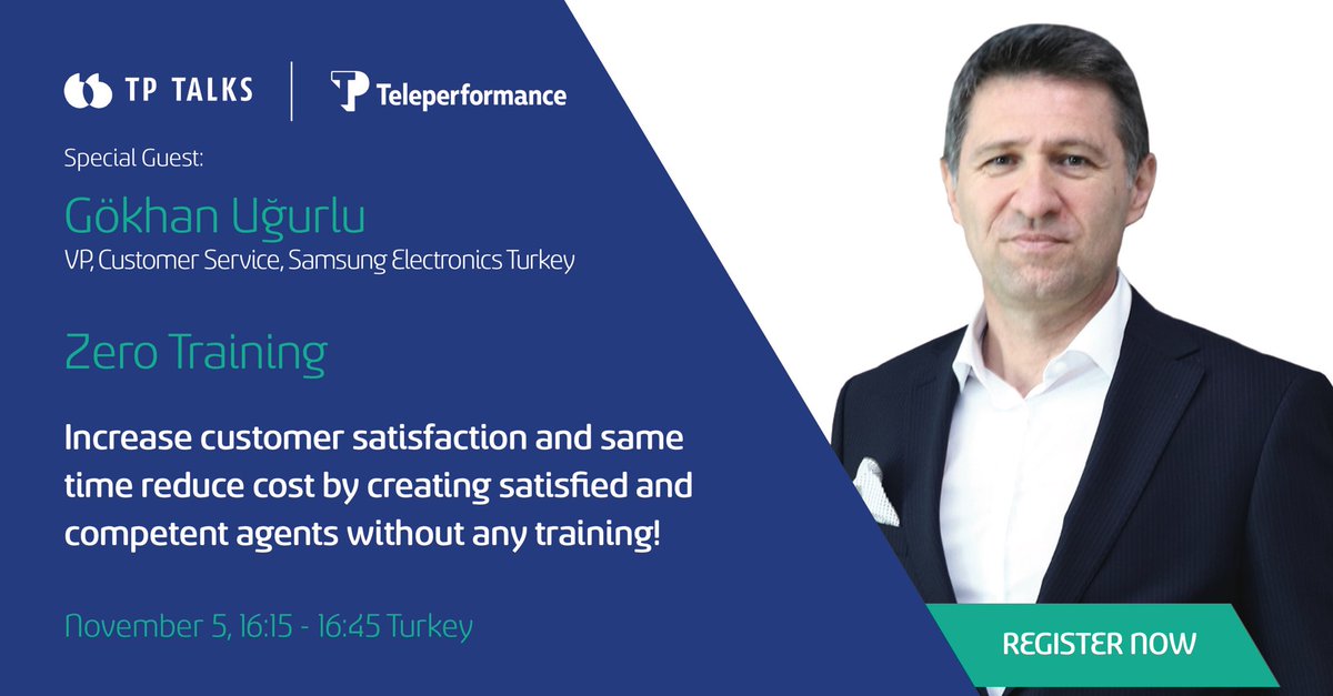 TP_Turkiye's tweet photo. Sizce, herhangi bir eğitim olmadan motive ve yetkin müşteri temsilcileri yaratmak, müşteri memnuniyetini artırmak ve maliyetleri düşürmek mümkün mü? Gelin, beraber öğrenelim. https://t.co/tllgwDBCBZ #TPTalks #Teleperformance #Training #ZeroTraining #CX #EachInteractionMatters https://t.co/R6hwmEGbaJ