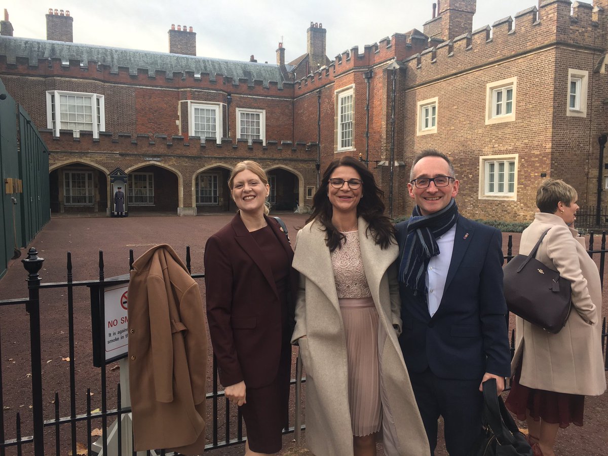 Team @InspireWBGroup have arrived at the Palace for the #PrincessRoyalTrainingAwards