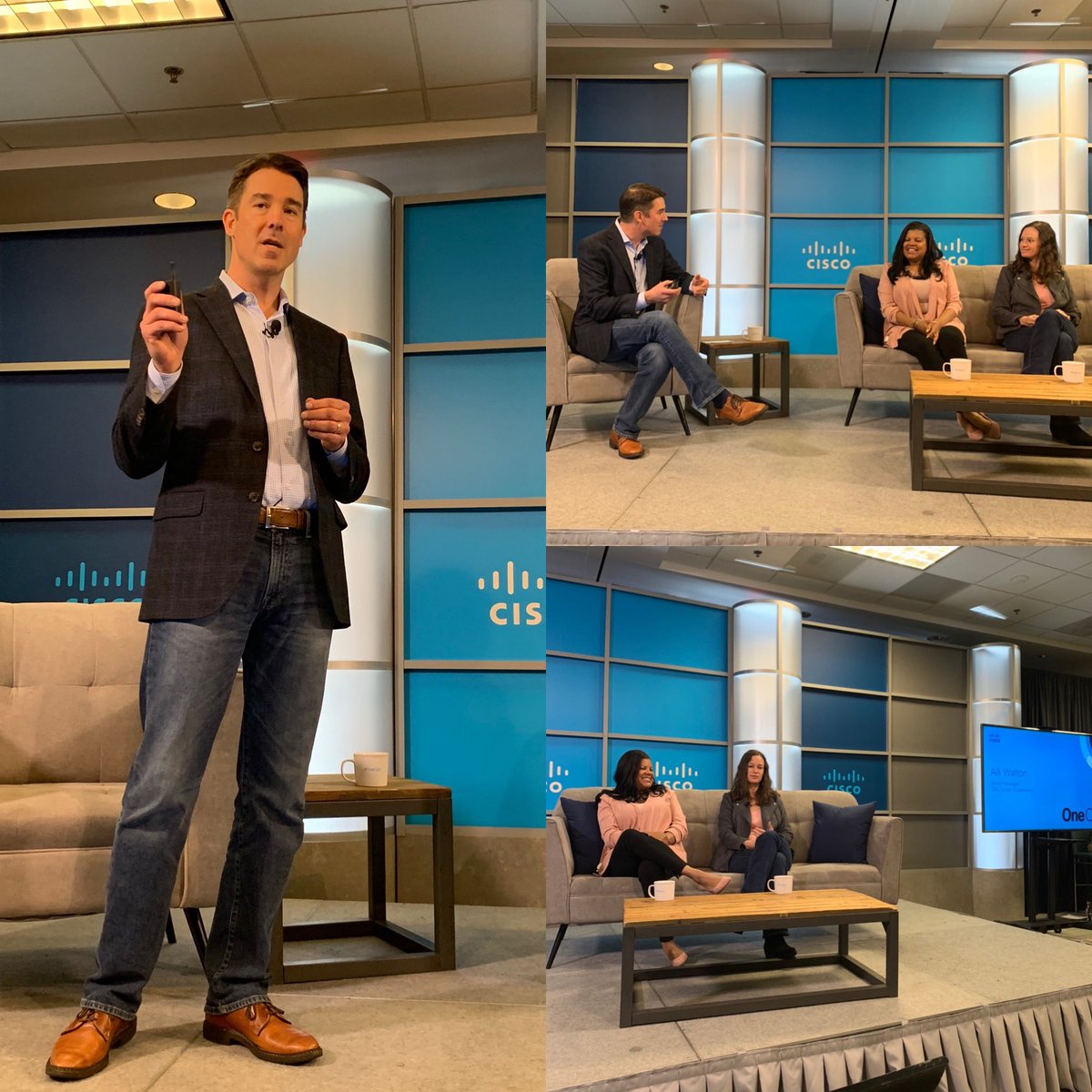 Cisco_WISE_RTP's tweet photo. #OneOps Empower Q2 session on #Trust was motivational yesterday. Thank you to David, Michelle, Cindy, and Alli for sharing your personal stories regarding Trust and how #Cisco embodies the power of trust everyday. #LoveWhereYouWork #WeAreCisco #BestPlaceToWork #WiseTech https://t.co/fctBrFXEd3