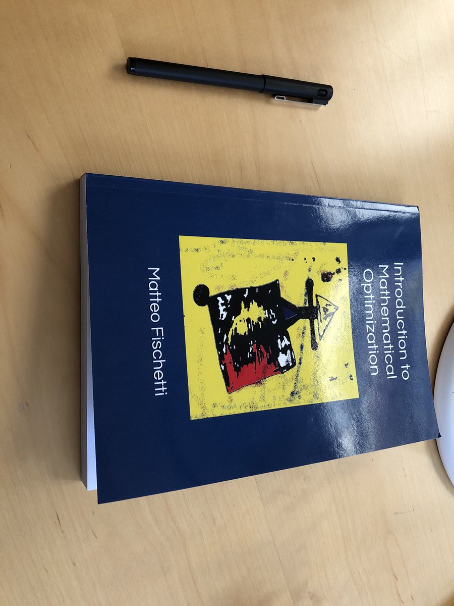 DoloresRomeroM's tweet image. So happy that my copy has arrived! Thank you ⁦@MFischetti⁩ for writing this! #mathopt