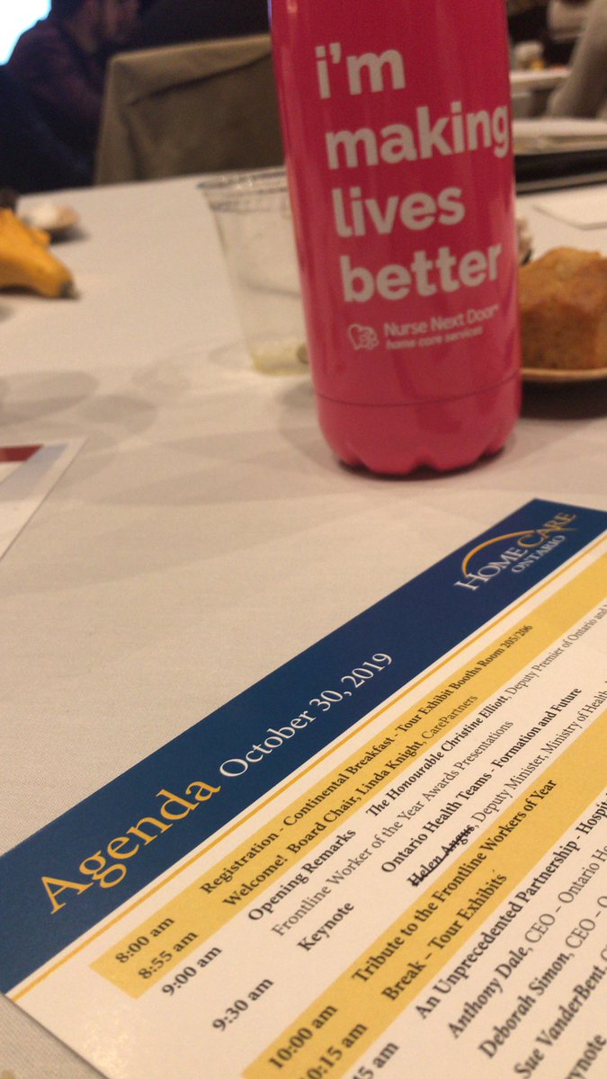 CinderMac7's tweet photo. Enjoying the gathering of #OntarioHomeCareProviders at the annual #HomeCareON2019 Home Care Symposium. #NurseNurseNext is passionate about learning &amp; ensuring Home Care here in Ontario is focused on patient care and creating a better more sustainable system. #HappierAging https://t.co/uQx7M7Ybch