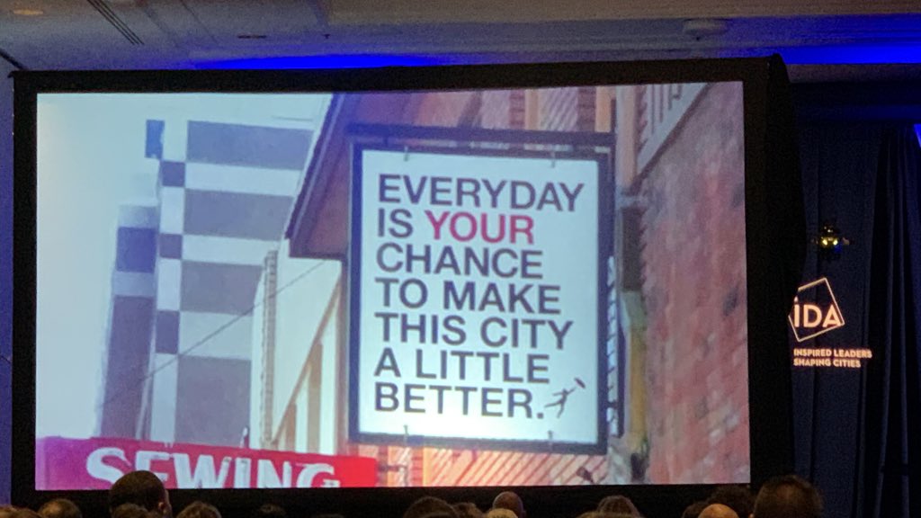 Every day is your chance to make your city a little better. #IDABALT19