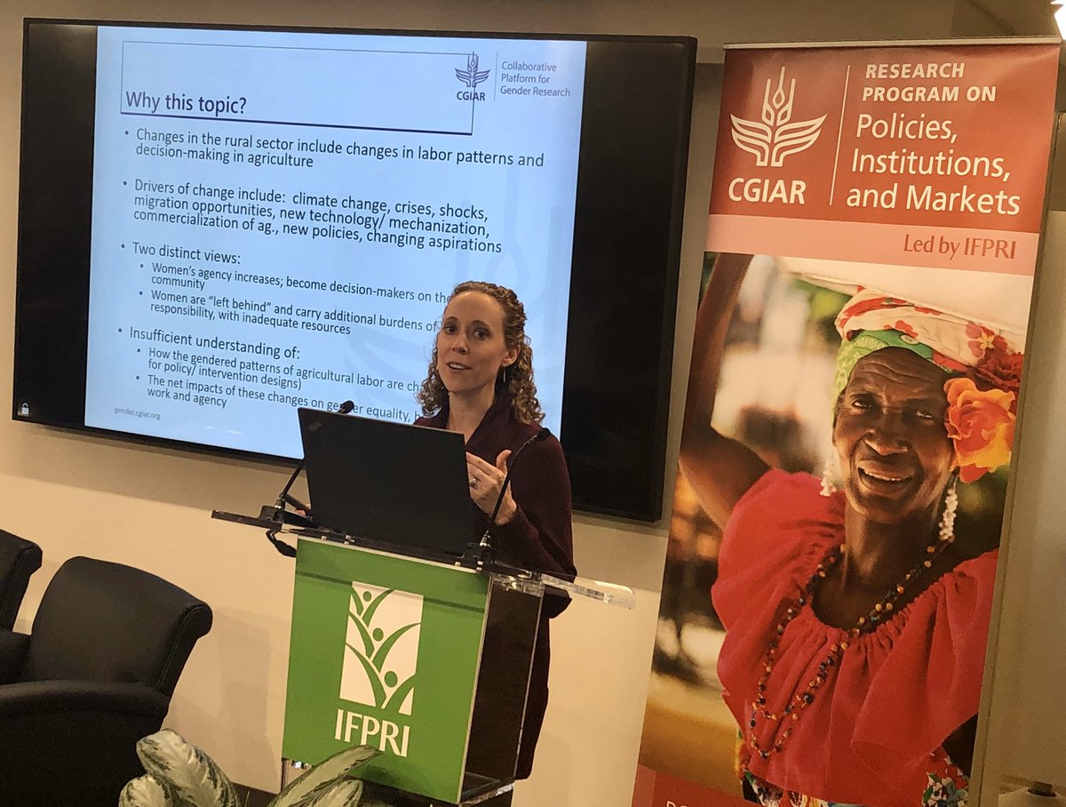 .<a href="/kkosec/">Katrina Kosec</a> <a href="/IFPRI/">IFPRI</a>: We have an insufficient understanding of how the gendered patterns of agricultural labor are changing - which is necessary for policy &amp; dev interventions designs - and net impacts of these changes on #genderequality