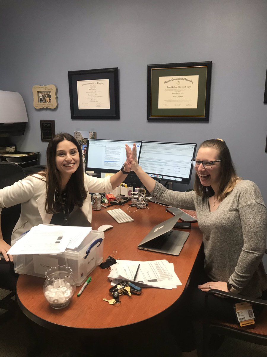LCaldasPharmD's tweet photo. Writing Challenge day 3: Submitting AACP2020 Micro Sessions with Chelsey Llayton @CLlaytonPharmD between teaching classes #RxWritingChallenge #VCUAcademicPGY2 https://t.co/dC0UHvMUyZ