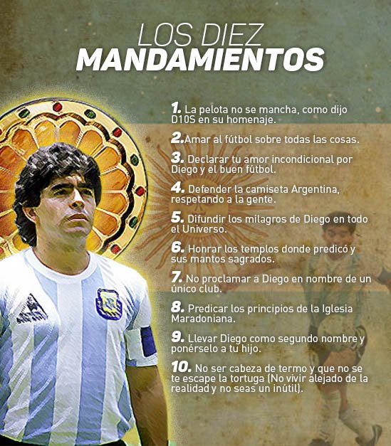 La Iglesia Maradoniana: religión que surgió para rendir culto al D10S del  futbol