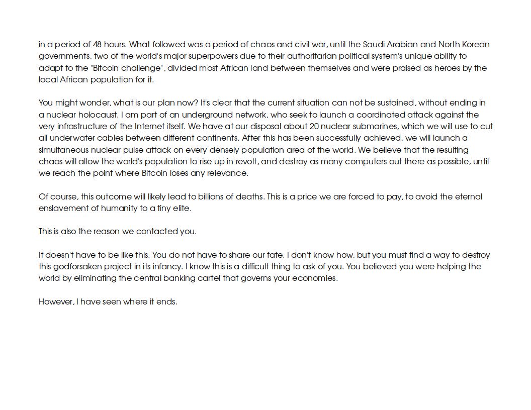 100trillionUSD's tweet photo. As expected, the original 2014 bitcoin time traveler Reddit account has been compromised and filled with political FUD. Here are screenshots of the original story, a real classic, must read.
https://t.co/laBHyyXM20 https://t.co/grQQ3CLGtj