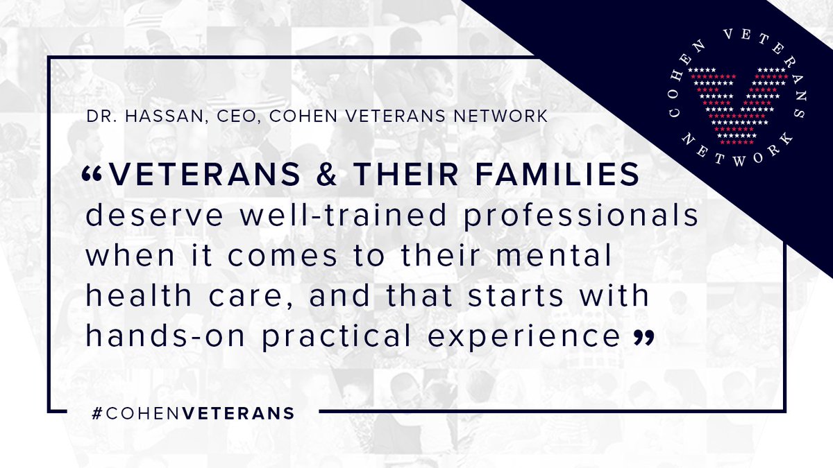 CohenVeterans's tweet photo. We're thrilled to announce our 2019 CVN Scholars and Fellows. These students and professionals will receive specialized training at Cohen Clinics around the country! #CohenVeterans #AdvancingTheField
Learn more: https://t.co/oZR4KbKx24 https://t.co/vOlRoITv7I