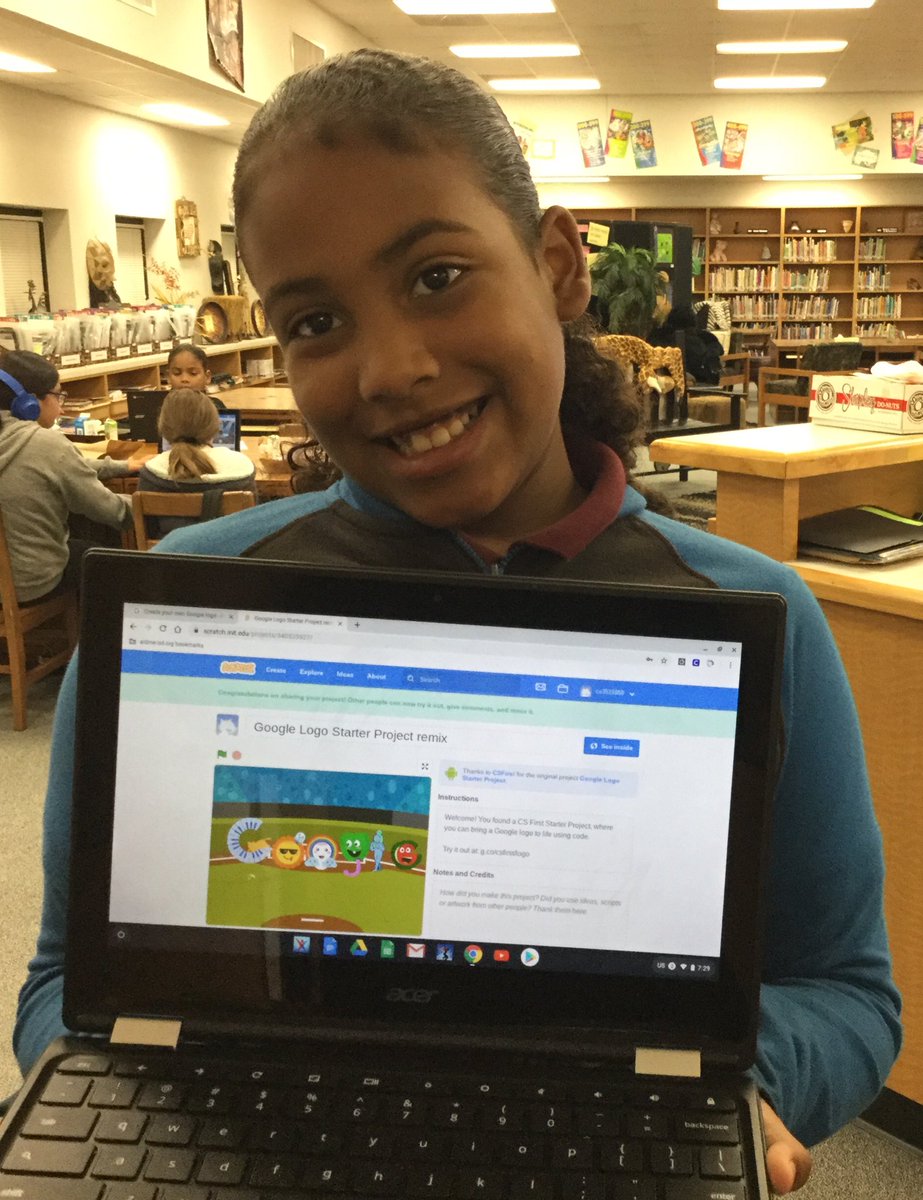 KujawaIBLibrary's tweet photo. @kujawaes_AISD coding club had fun making a fall Google logo on CS First @AldineSTEM @AldineISD @SVicGlass @aldinelibraries https://t.co/AU9ZsI9L4S