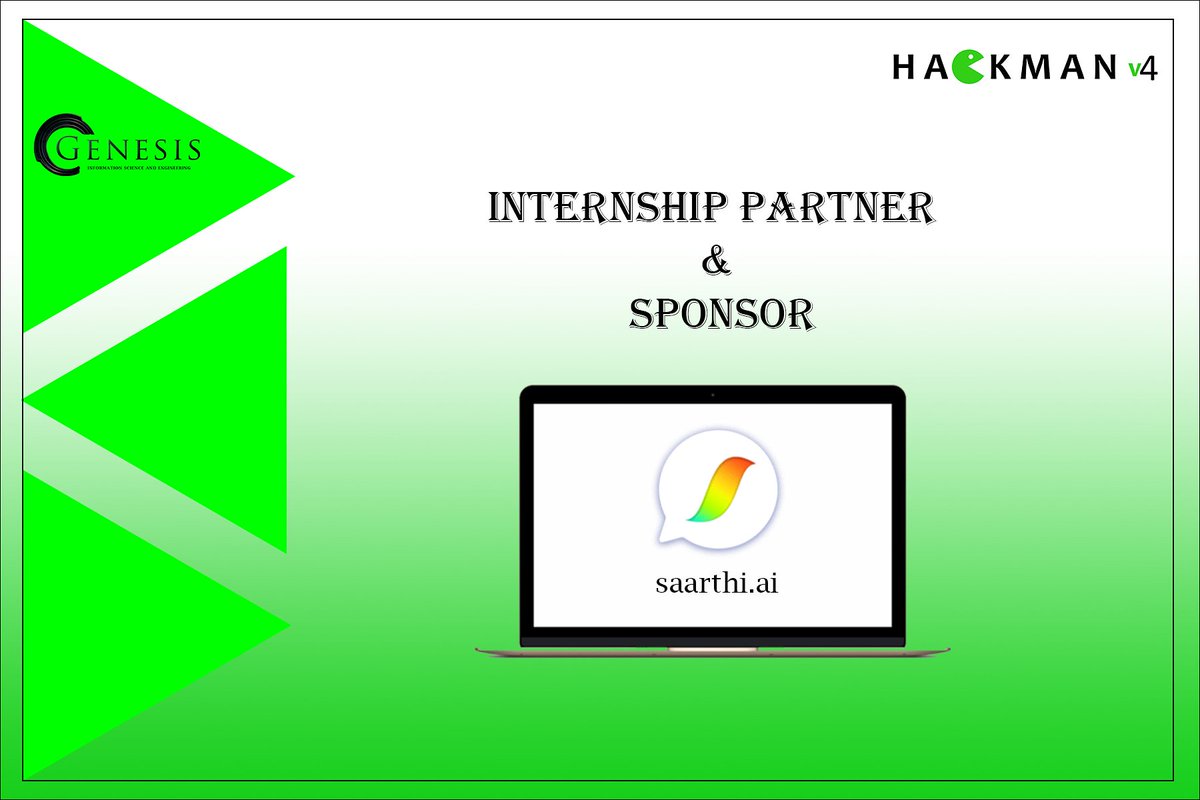 WeAreHackman's tweet photo. We are glad to present https://t.co/jDHqRY15CK as Internship partner &amp; sponsor for HACKMAN v4. Stay tuned for more updates.
.
.
 #Hackman #hackathon #DSI #DSCE #WeAreHackman #ISE #CODE #EAT #ESCAPE #24hourshackathoncoding #genesis #Coding https://t.co/0zUnOZ9sE0
