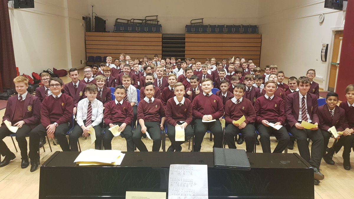 S1 boys came together again to rehearse for remembrance service! <a href="/StModMusic/">St. Modan’s Music</a> <a href="/StModansHS/">St Modan’s High School</a>