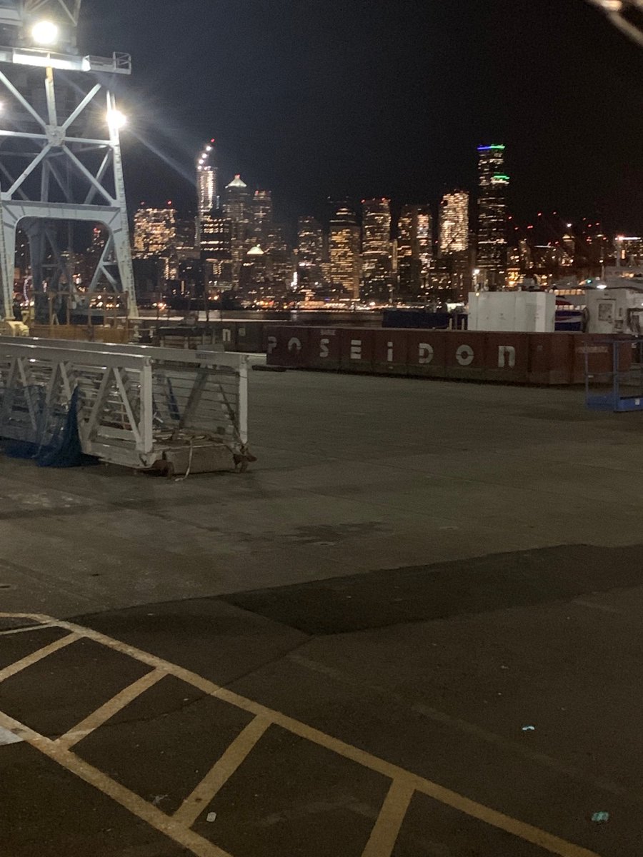 Beautiful, crisp morning serving breakfast at the shipyard!