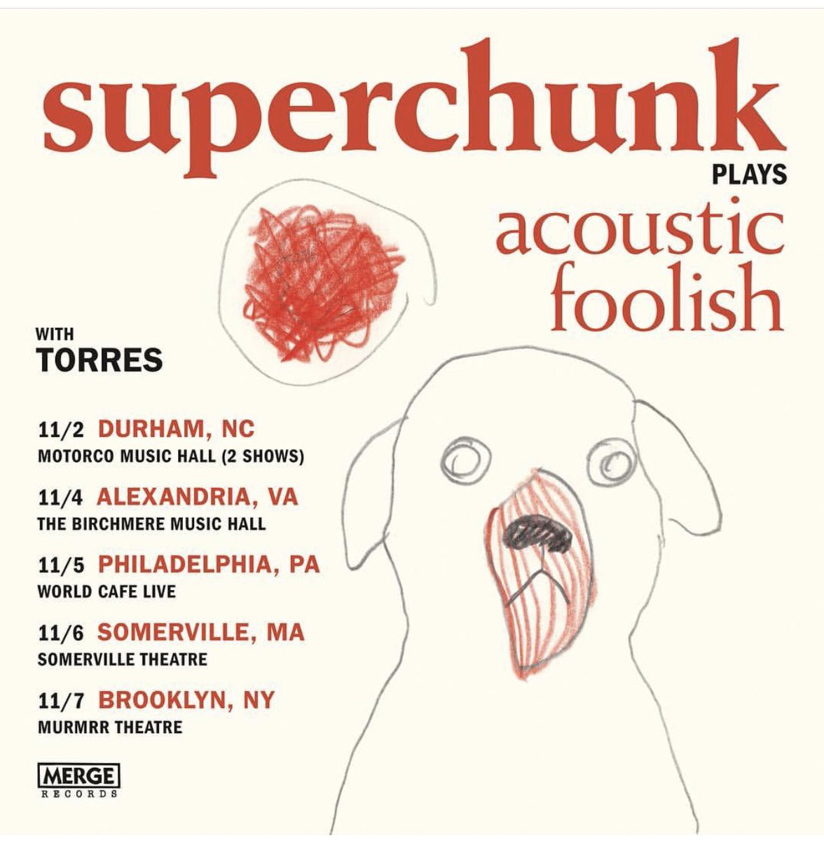 jonwurster's tweet photo. My first show with Superchunk was 28 years ago this evening in Baltimore. Our merch money was stolen that night but we persevered. Come celebrate our tenacity as we play our 1994 LP “Foolish” (and a #smattering of favorites) acoustically in an East Coast town near you. https://t.co/VmoYQ7k89n