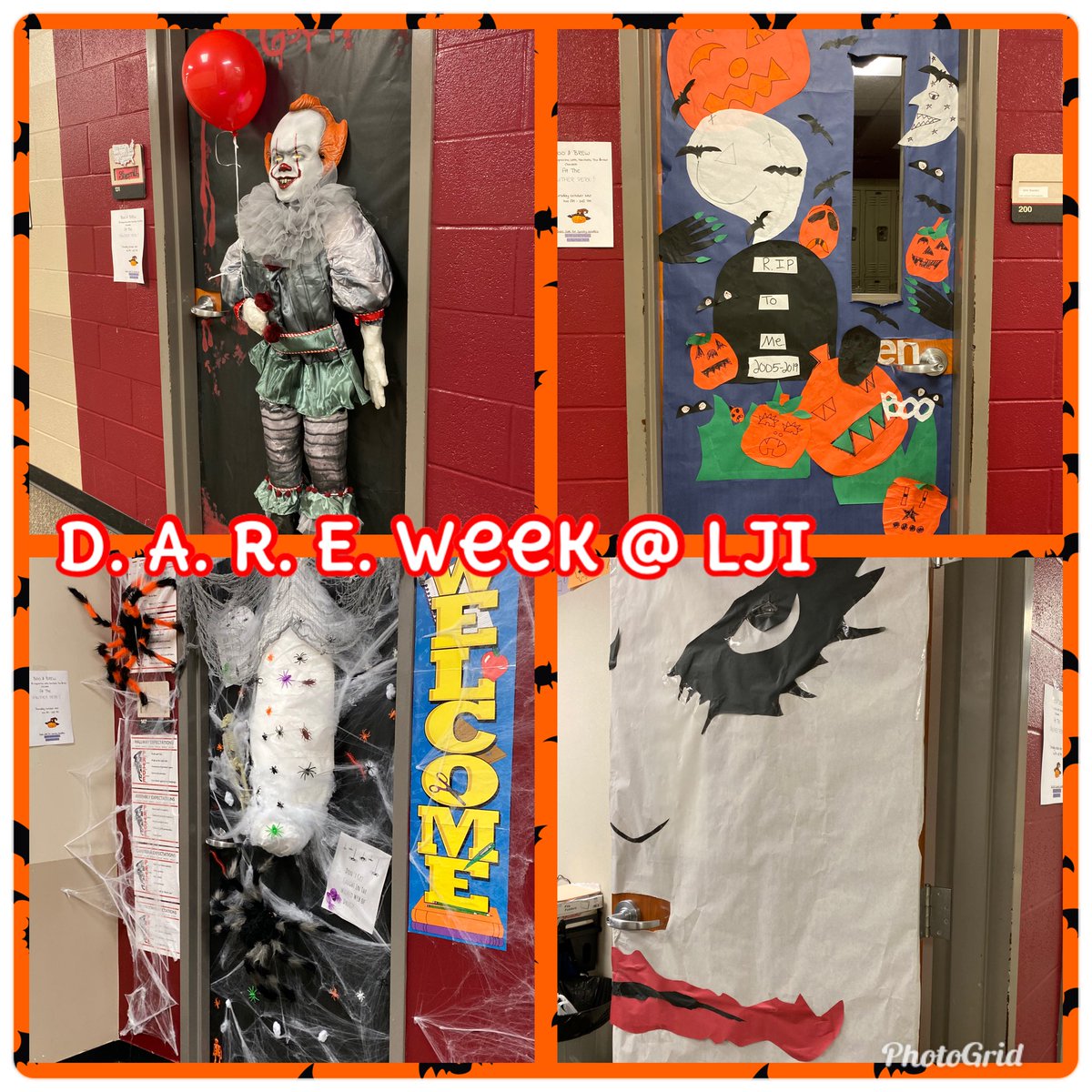 btechieMerritt's tweet photo. Group 6 D. A. R. E. Week @LJIPanthers Door Decorating contest! These Panthers definitely decorated with #LJIpride ! #bisdpride #goodtogreat #fromhereanythingispossible #dareweek #SayNoToDrugs https://t.co/QiygVwRIBH