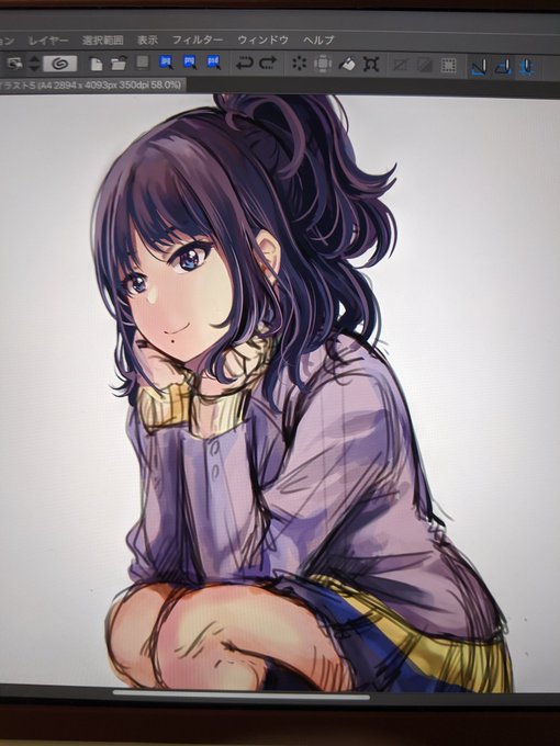いろんな塗り方の練習をしてるんですが…難しい!
絵師様方の凄さを実感しています。 
