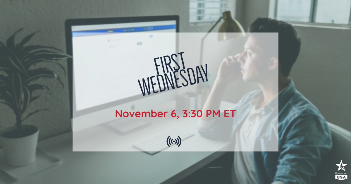 EdUSACanada's tweet photo. 📅 Are you interested in learning how to make the most of your college interview? We are here to help answer your questions! Tune in to our Facebook Live webinar on Wednesday November, 6 at 3:30 pm ET!
#collegeinterview #tips #intlstudent #CanadaToUS https://t.co/T3HxRHDHlR