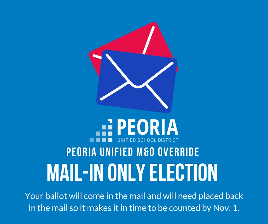 CanyonEl's tweet photo. Did you know that the Override Election is a mail-in only election? Get your ballot in the mailbox by Nov. 1 to make sure your voice is heard. https://t.co/fxelDfT3Ki https://t.co/RNMegiC43w
