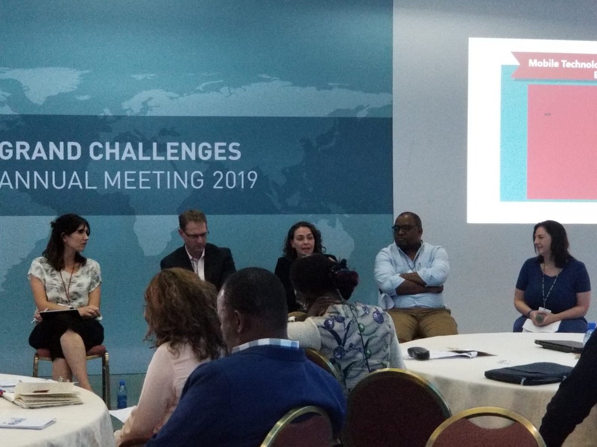 ICRW's tweet photo. ICRW’s @s_gammage discusses mobile technology, gender norms & social embeddedness with an expert panel at @gatesfoundation’s #GrandChallenges2019. #WGCD https://t.co/dHTh4BqLl5