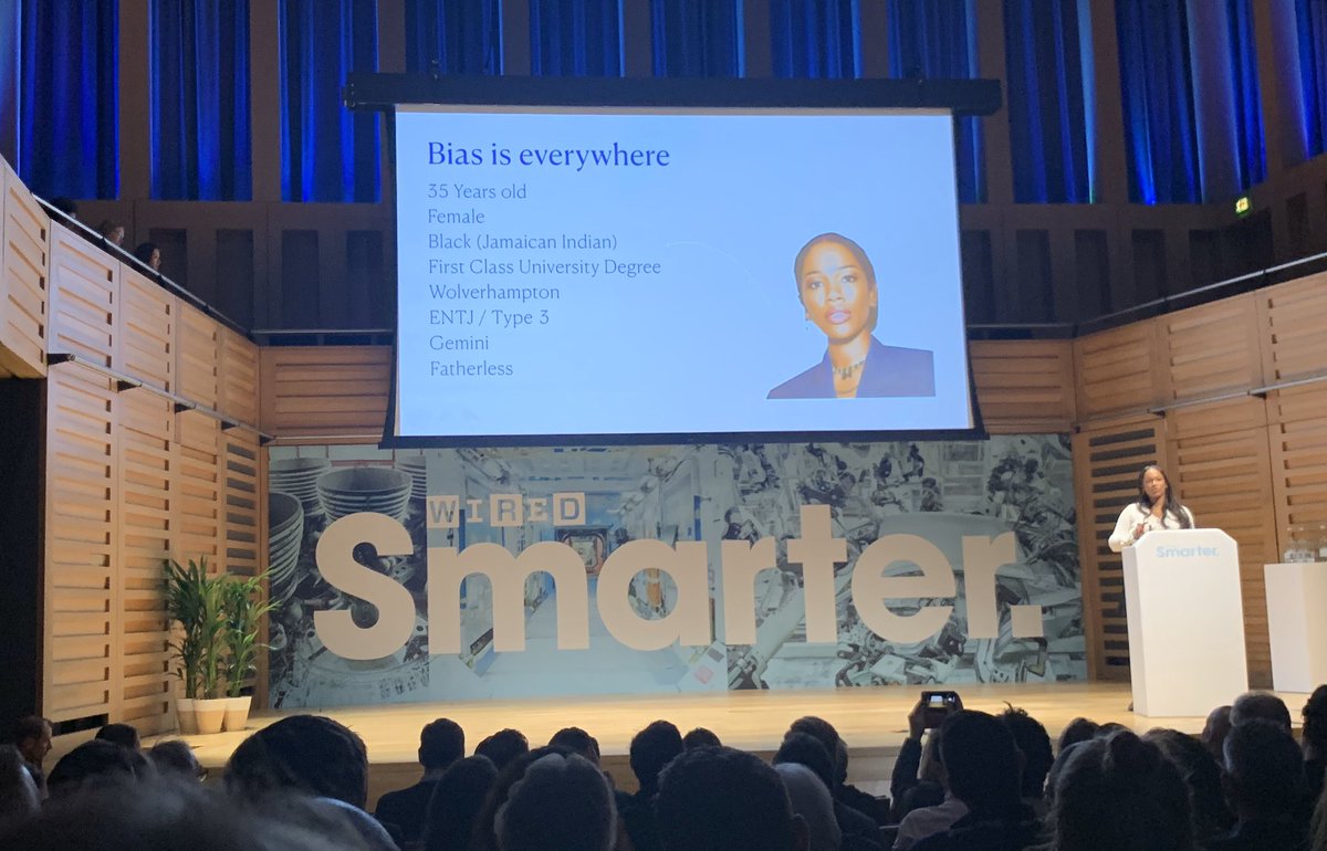 khul_ke's tweet photo. @sharmadeanreid very clearly articulated on how to use #Diversity as competitive advantage and how not to be biased when hiring. #wiredsmarter @WiredUK https://t.co/B0HmfLjJpo