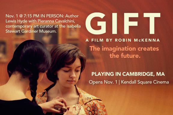 IReadVintage's tweet photo. Lewis Hyde’s classic book, THE GIFT, has now inspired a film! #GIFTdoc is opening at Landmark Kendall Square Cinema in Boston this Friday at 7:15 pm. Lewis Hyde will be there with Pieranna Cavalchini, art curator at the Isabella Stewart Gardiner Museum. https://t.co/aWGlArpozD https://t.co/UcWfLxqVgs