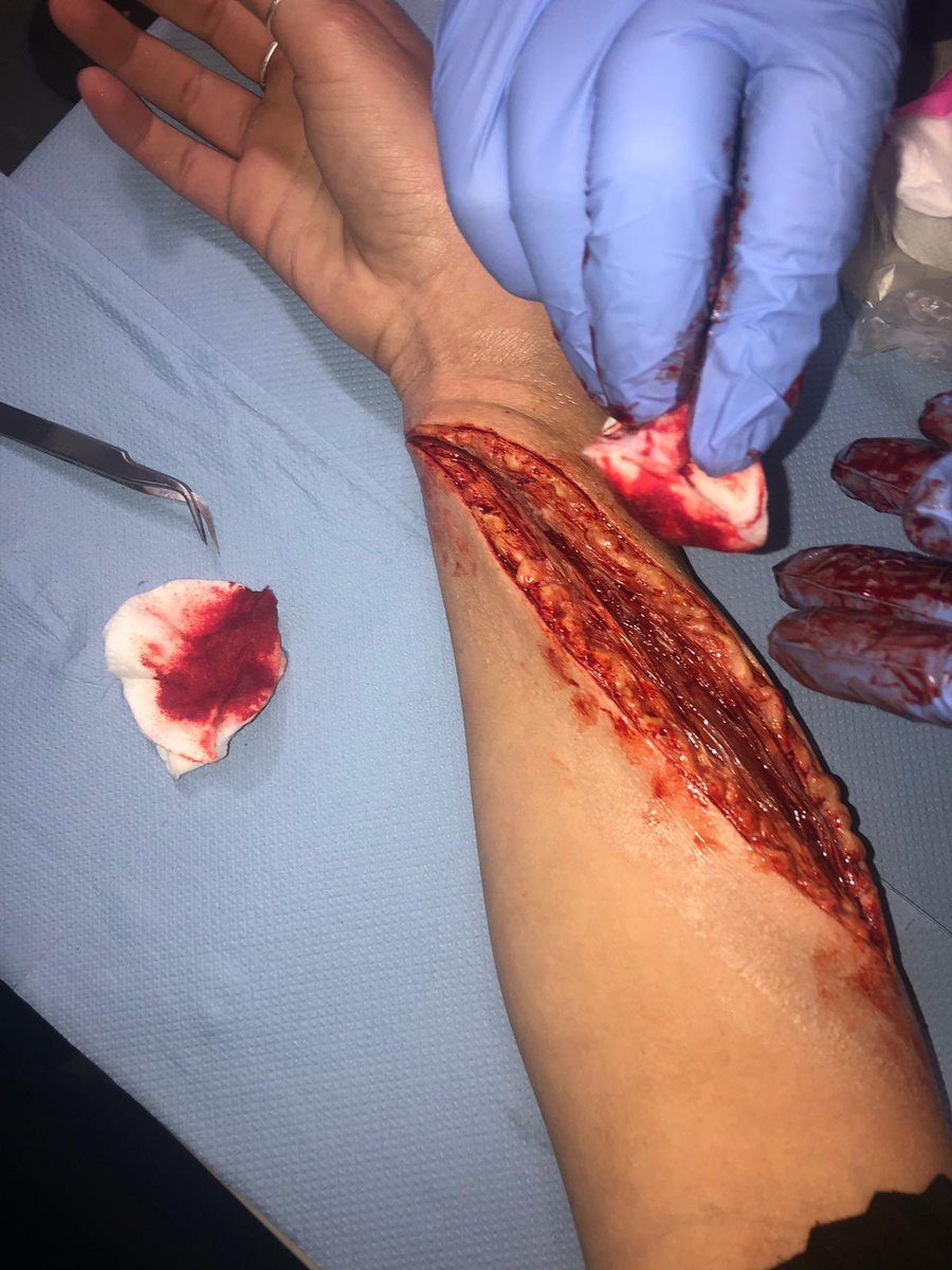 realsfx's tweet photo. What a day we had yesterday in the workshop! Our new prosthetics team in full swing🤩 #RealSFX #prosthetics @Freyahargreaves https://t.co/P6AAIJdyjI