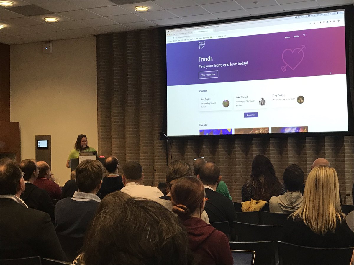 ruudjevanes's tweet photo. Our @marloes_bosch changing the drupal community by helping us make accessible websites the nee standard. #drupacon @DrupalConEur #quickwins @LimoenGroen https://t.co/00JpkNsiWn