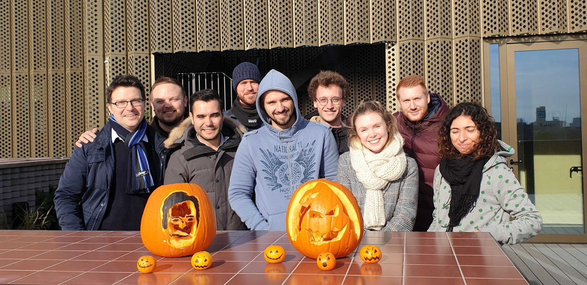 pathmotion's tweet photo. Why are graveyards noisy?... Because of all the coffin! 😂 Our pumpkins are ready for judgement - which team wins? You decide! Poll below. The results will be revealed tomorrow... Wishing you a spooktacular Halloween! #SquadGhouls  #halloween #youdecide https://t.co/h3A94RSxdz