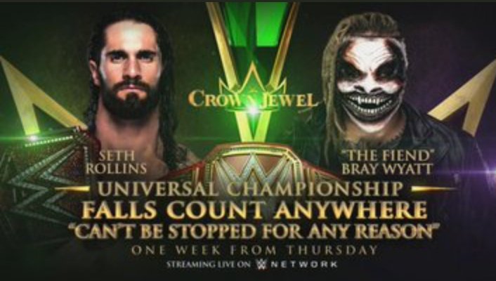 AmitPra49439990's tweet photo. #WWECrownJewel
Very excited ever
@RomanReignsNet @SethRollinsNet_ @BrockLesnar 
@HulkHogan @RichFlairr 
@BrayWyatt1977 https://t.co/8JVxv3tMgr