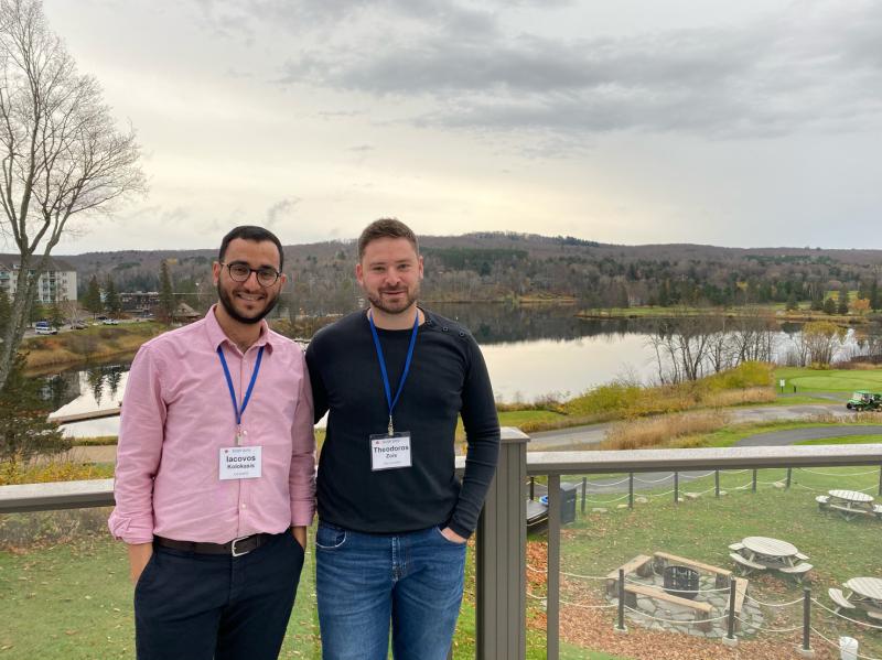 JackKolokasis's tweet photo. With Theodoros Zois - Thank you @Huawei for making it possible to attend @SOSP_2019 in Canada! 🇨🇦
#SOSP2019 #sosp19 https://t.co/aZM6DVsPEc