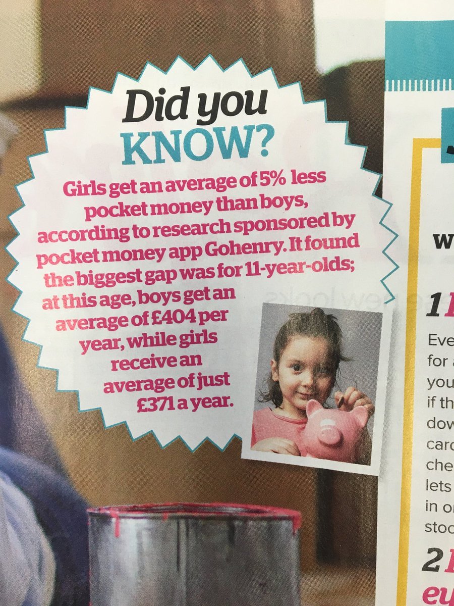 gohenry's tweet photo. Exciting to see our Youth Economy report in this month’s Woman’s Own. What’s your approach to pocket money? Do you pay a regular weekly allowance, top it up with tasks, or pay up only when/if jobs have been completed? #pocketmoneytalks #goearn https://t.co/4dj6HVj0vo