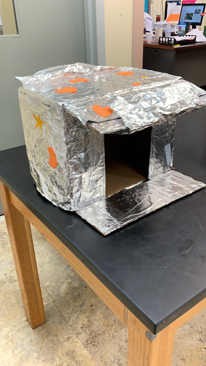 emscott05's tweet photo. Second 9 weeks means round 2 of Enginnering Design Projects. The Puppy Dog Houses are back. They were all able to maintain at least ten degrees cooler inside. Now it’s time for you to vote for your favorite dog house design. Retweet and Like to vote.  #STEAM #PanthersInnovate #1 https://t.co/OKz3i9da4x